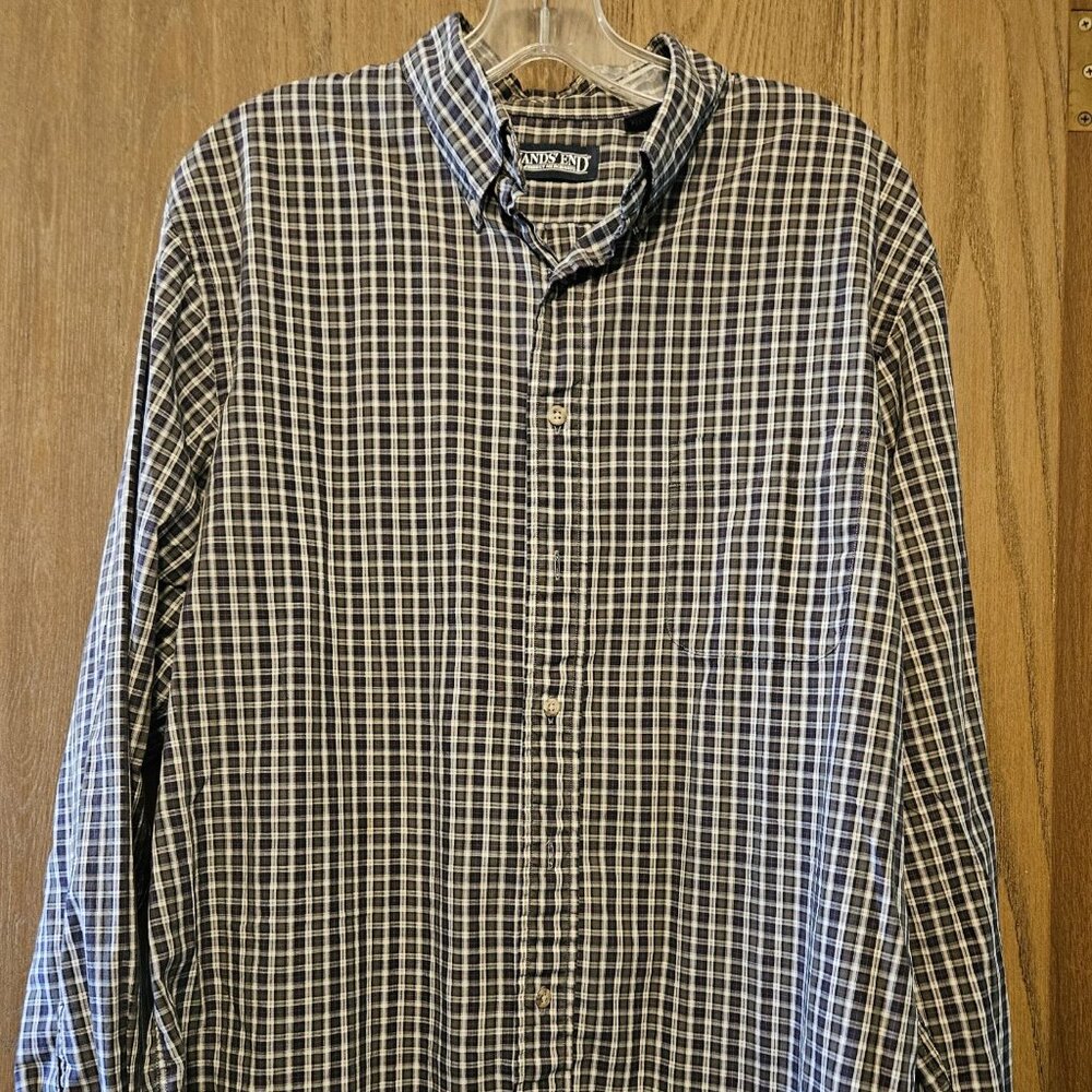 Land's End Men's Lg Button Down Shirt